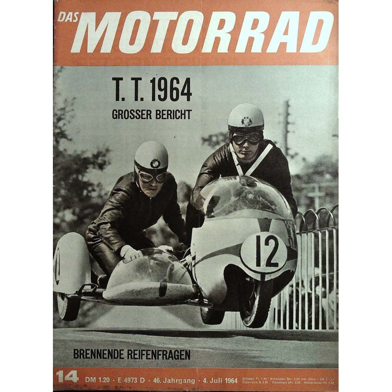 Das Motorrad Nr.14 / 4 Juli 1964 - TT Grosser Bericht