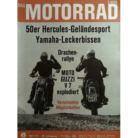 Das Motorrad Nr.6 / 11 März 1967 - Motorradwochenende
