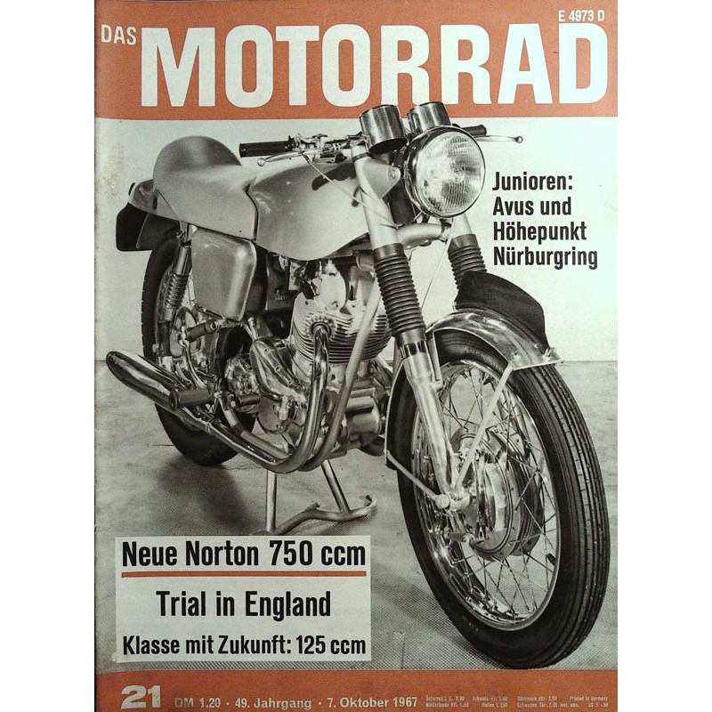 Das Motorrad Nr.21 / 7 Oktober 1967 - Norton 750 ccm