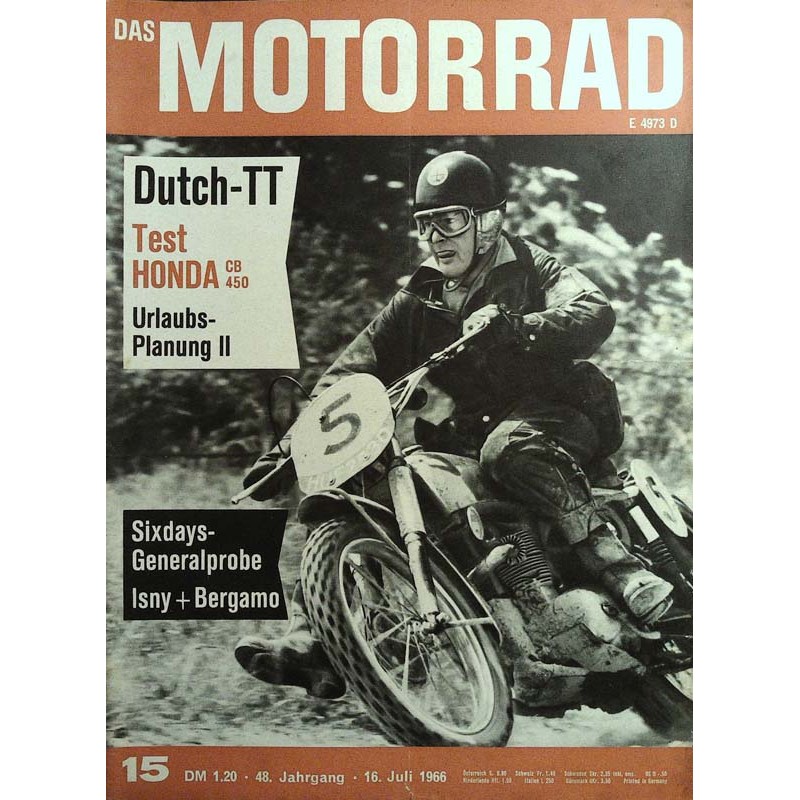 Das Motorrad Nr.15 / 16 Juli 1966 - Sammy Miller