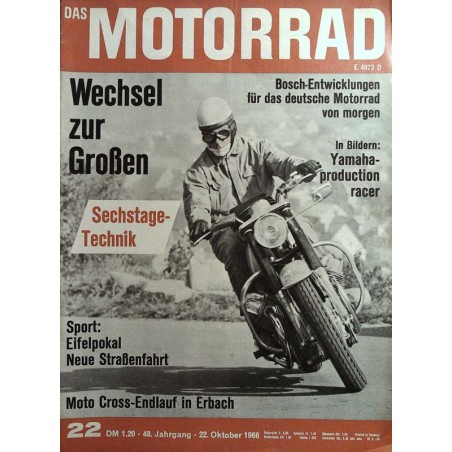 Das Motorrad Nr.22 / 22 Oktober 1966 - 700 ccm Guzzi V7