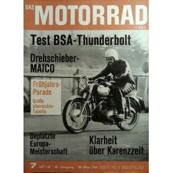 Das Motorrad Nr.7 / 26 März 1966 - BSA-Thunderbolt
