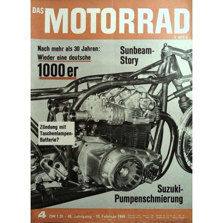 Das Motorrad Nr.4 / 12 Februar 1966 - NSU 1000-TT Motor