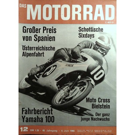 Das Motorrad Nr.12 / 4 Juni 1966 - Großer Preis von Spanien