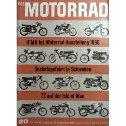 Das Motorrad Nr.20 / 24 September 1966 - IFMA