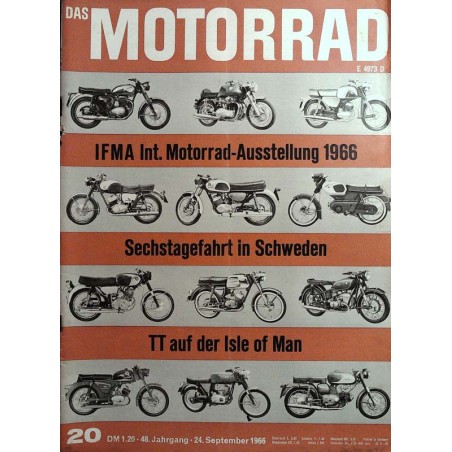 Das Motorrad Nr.20 / 24 September 1966 - IFMA