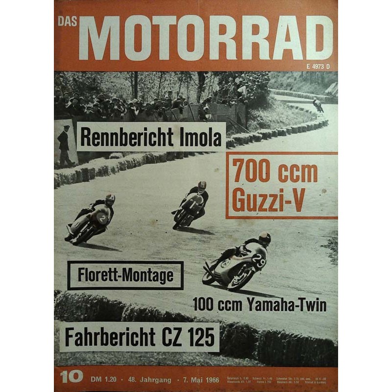 Das Motorrad Nr.10 / 7 Mai 1966 - Rennbericht Imola