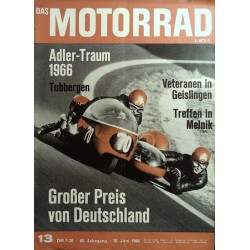 Das Motorrad Nr.13 / 18 Juni 1966 - Gespannweltmeister