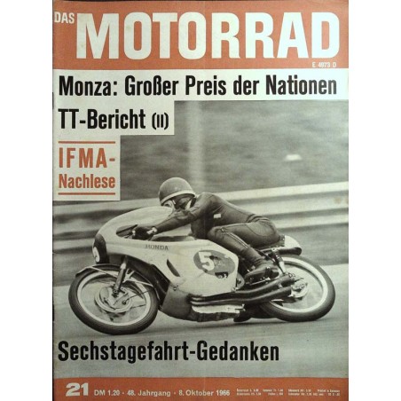 Das Motorrad Nr.21 / 8 Oktober 1966 - Luigi Taveri