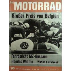 Das Motorrad Nr.16 / 30 Juli 1966 - MZ Gespann