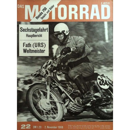 Das Motorrad Nr.22 / 2 November 1968 - Lorenz Specht