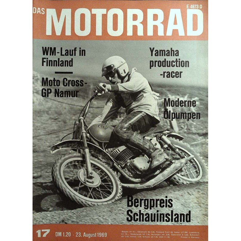 Das Motorrad Nr.17 / 23 August 1969 - Roger De Coster