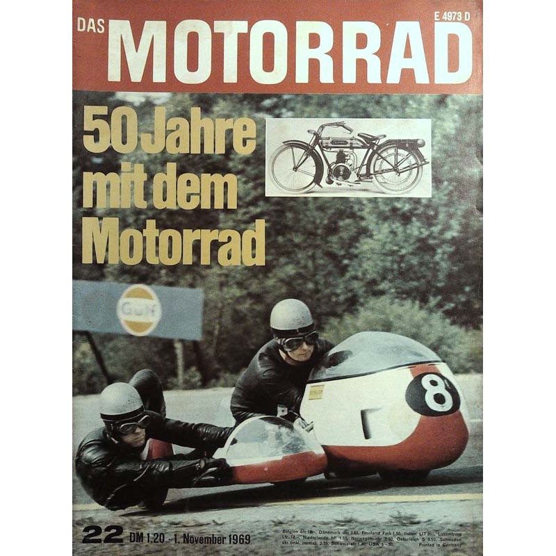 Das Motorrad Nr.22 / 1 November  1969 - Enders/Engelhardt