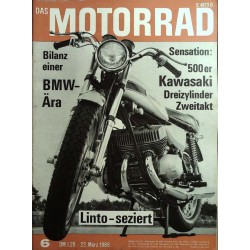 Das Motorrad Nr.6 / 22 März 1969 - 500er Kawasaki