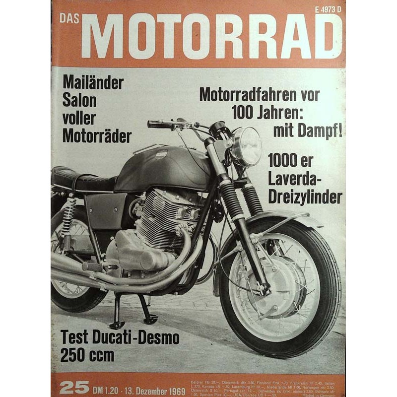 Das Motorrad Nr.25 / 13 Dezember 1969 - Laverda 1000 ccm