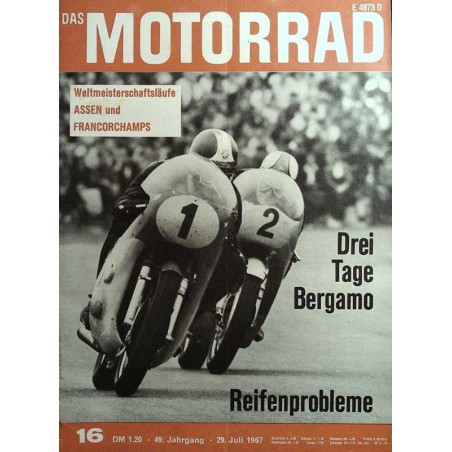 Das Motorrad Nr.16 / 29 Juli 1967 - Weltmeisterschaftsläufe