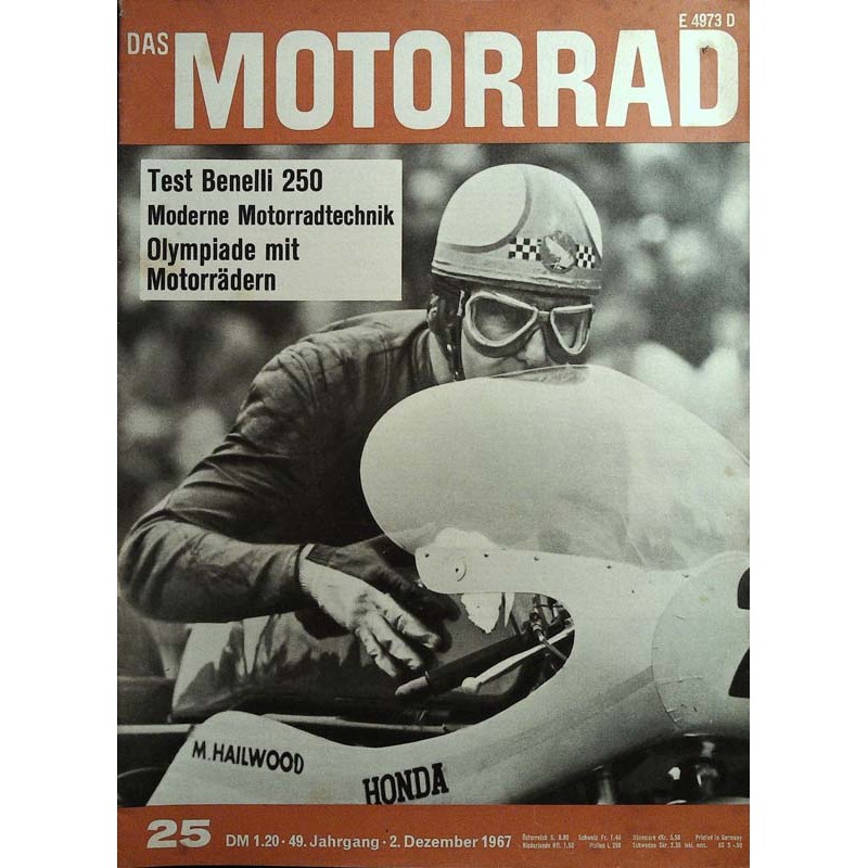 Das Motorrad Nr.25 / 2 Dezember 1967 - Mike Hailwood