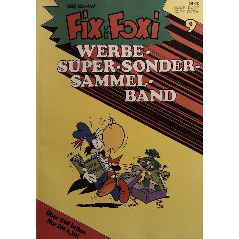 Fix und Foxi Werbe Super Sonder Sammelband 9