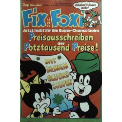 Fix und Foxi 26 Jahrg. Band 12 / 1978 - Glückscoupon
