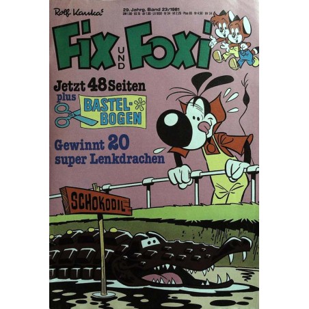 Fix und Foxi 29 Jahrg. Band 23 / 1981 - Schokodil