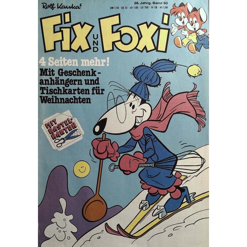 Fix und Foxi 26 Jahrg. Band 50 / 1978 - Tischkarten