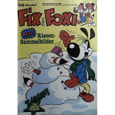 Fix und Foxi 29 Jahrg. Band 2 / 1981 - Riesen-Sammelbilder