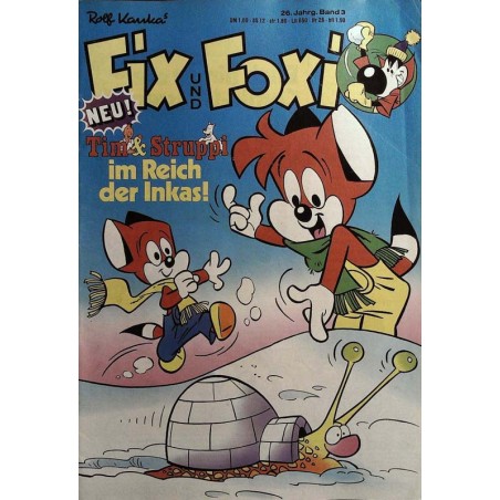 Fix und Foxi 26 Jahrg. Band 3 / 1978 - Im Reich der Inkas