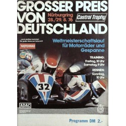 Grosser Preis von Deutschland Nürburgring / 28/29.8.1976