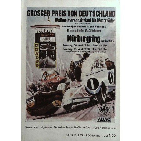 Grosser Preis von Deutschland Motorräder / 20 & 21 April 1968