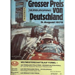 Grosser Preis von Deutschland / Nürburgring 3 August 1975