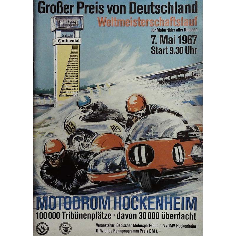Grosser Preis von Deutschland / Weltmeisterschaftslauf 7 Mai 1967