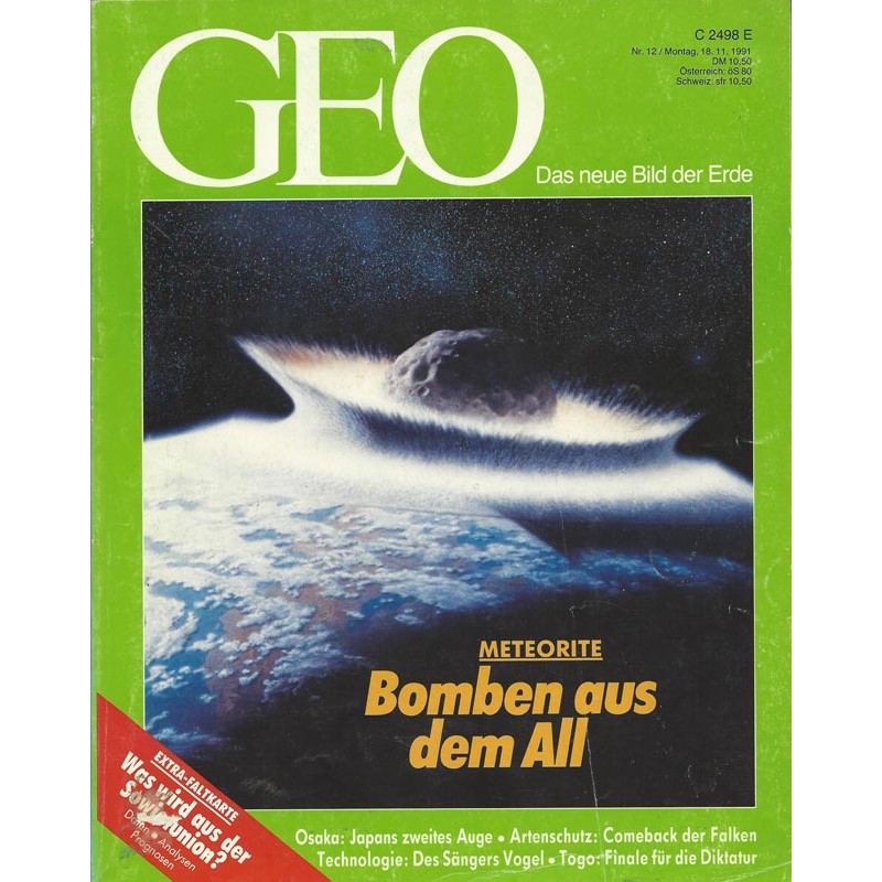 Geo Nr. 12 / Dezember 1991 - Bomben aus dem All