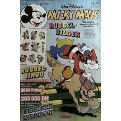 Micky Maus Nr. 35 / 20 August 1987 - Rubbel Bilder