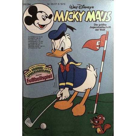 Micky Maus Nr. 26 / 27 Juni 1978 - Fußballspiel