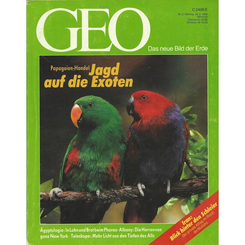 Geo Nr. 3 / März 1992 - Jagd auf die Exoten