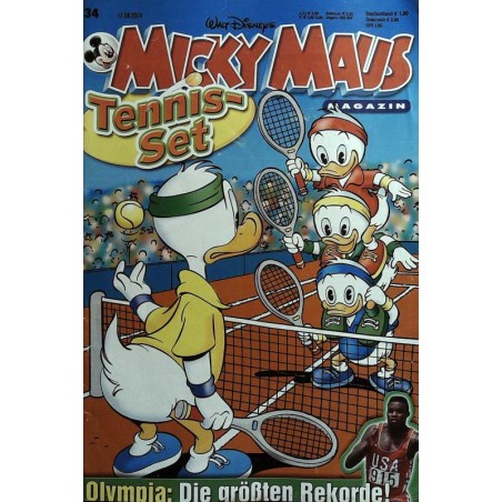 Micky Maus Nr. 34 / 17 August 2004 - Tennis-Set