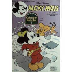 Micky Maus Nr. 53 / 28 Dezember 1981 - Kalender Roboter 1