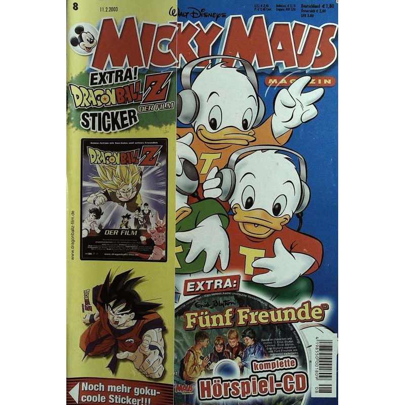 Micky Maus Nr. 8 / 11 Februar 2003 - Fünf Freunde