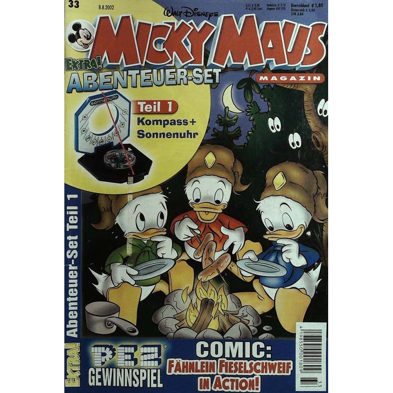 Micky Maus Nr. 33 / 8 August 2002 - Abenteuer Set