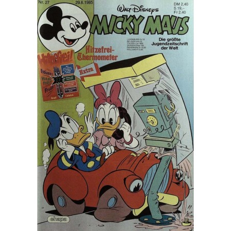 Micky Maus Nr. 27 / 29 Juni 1985 - Hitzefrei Thermometer