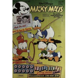 Micky Maus Nr. 11 / 5 März 1987 - GAG Scheck Karte