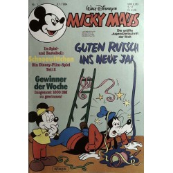 Micky Maus Nr. 1 / 3 Januar 1984 - Guten Rutsch ins neue Jahr