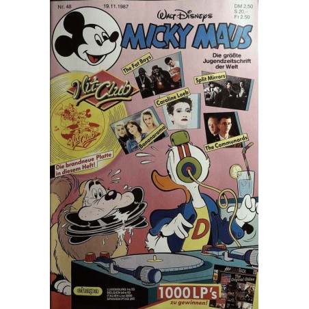 Micky Maus Nr. 48 / 19 November 1987 - Hit Club Platte