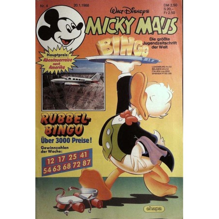 Micky Maus Nr. 4 / 20 Januar 1988 - Bingo