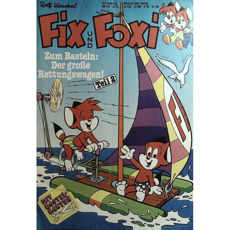 Fix und Foxi 27 Jahrg. Band 35 / 1979 - Der große Rettungswagen Teil 2