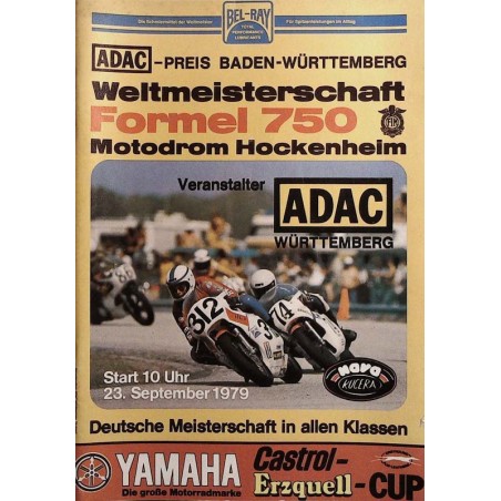 Weltmeisterschaft Formel 750 / 23 September 1979