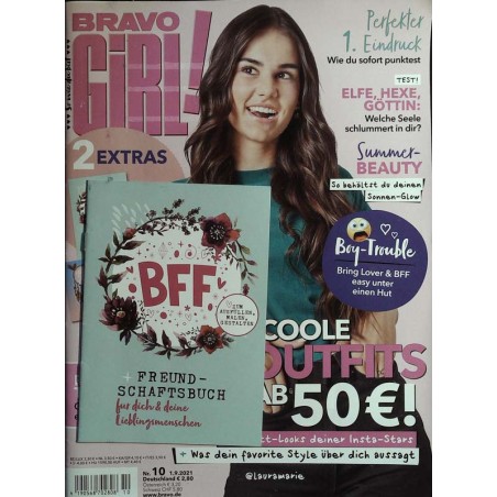 Bravo Girl Nr.10 / 1.9.2021 - Coole Outfits ab 50 Euro Bravo Girl Nr.10 / 1.9.2021 - Coole Outfits ab 50 Euro