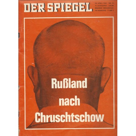 Der Spiegel Nr.18 / 28 April 1965 - Rußland nach Chruschtschow