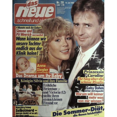 Das neue Nr.28 / 10 Juli 1989 - Simone und Pit Weyrich