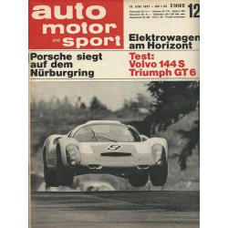 auto motor & sport Heft 12 / 10 Juni 1967 - Porsche Nürburgring